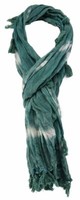 Tigertie Schal In Dunkles TüRkis Grau Gemustert - Gr. 180 X 50 Cm