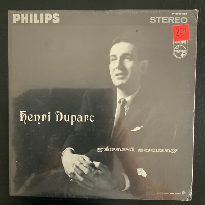 DUPARC SONGS-GERARD SOUZAY-ORIGINAL PHILIPS PHS-900-027 VINYL-SEALED-SMALL CUT