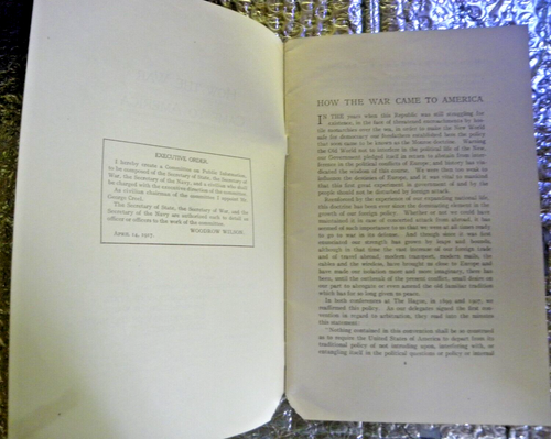 1917, WW I SB Book, How the War Came to America by the Committee on Public Inf - Picture 2 of 4