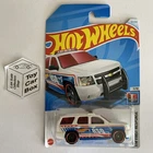 2024 HOT WHEELS #57 - ‘07 Chevy Tahoe (White #7 First Response - Long Card) A80