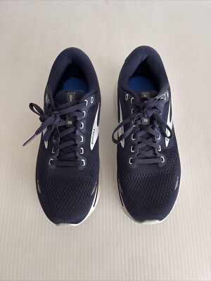 Brooks Women Ghost 15 Wide Cushion Running Shoe- Peacoat/Pearl