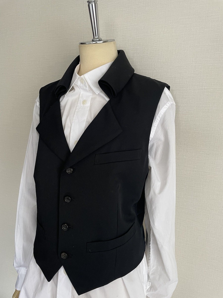1989AW COMME des GARCONS Gilet Vest BLK
