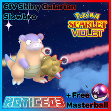   Shiny Galarian Slowbro 6IV  Pokemon Scarlet  Violet   Fast  