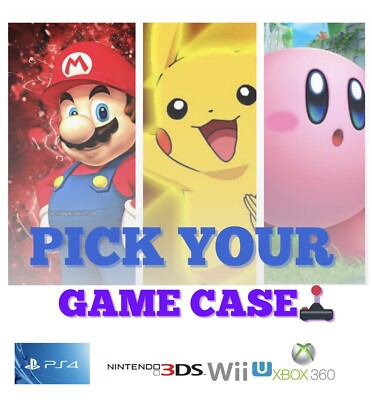 Pick Your Own Original Video Game Cases Manuals Nintendo Switch Wii U PS4 Xbox