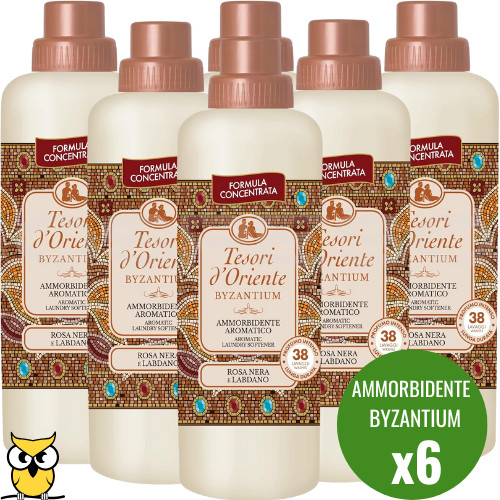 Stock 6x Tesori d'Oriente Byzantium Ammorbidente Aromatico 760ml