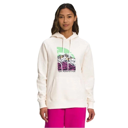OFF WHITE The North Face NF0A7UOX7X7 Felpa con Felpa Donna Crema Grafica Iniezione CLO281
