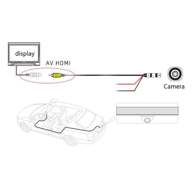 Bileeko Wireless Car Mirror 7"Monitor Vehicle Backup Camera License Plate Camera