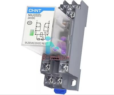 Relé Electromagnético Chint NXJ/2Z(D) 24VDC de 8 Pines