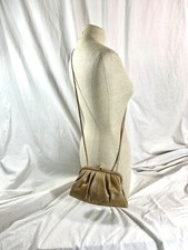 Genuine Vintage Susan Gail Beige Bellido Snake Shoulder Bag And Clutch 80s