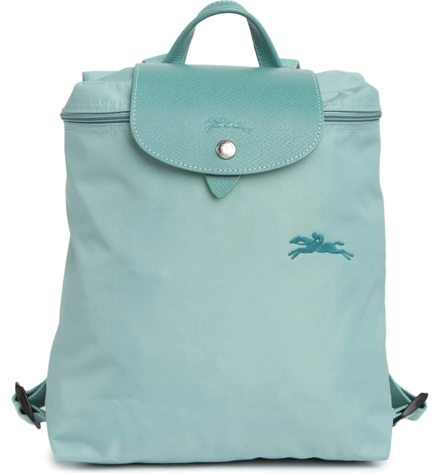 LONGCHAMP+Le+Pliage+Green+Backpack+Bag+Lagoon+Blue+Packable+Foldable+RARE  for sale online