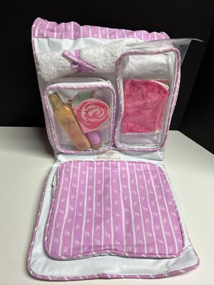 Vintage Victoria's Secret Second Skin Satin Rosette Travel Bag and Products