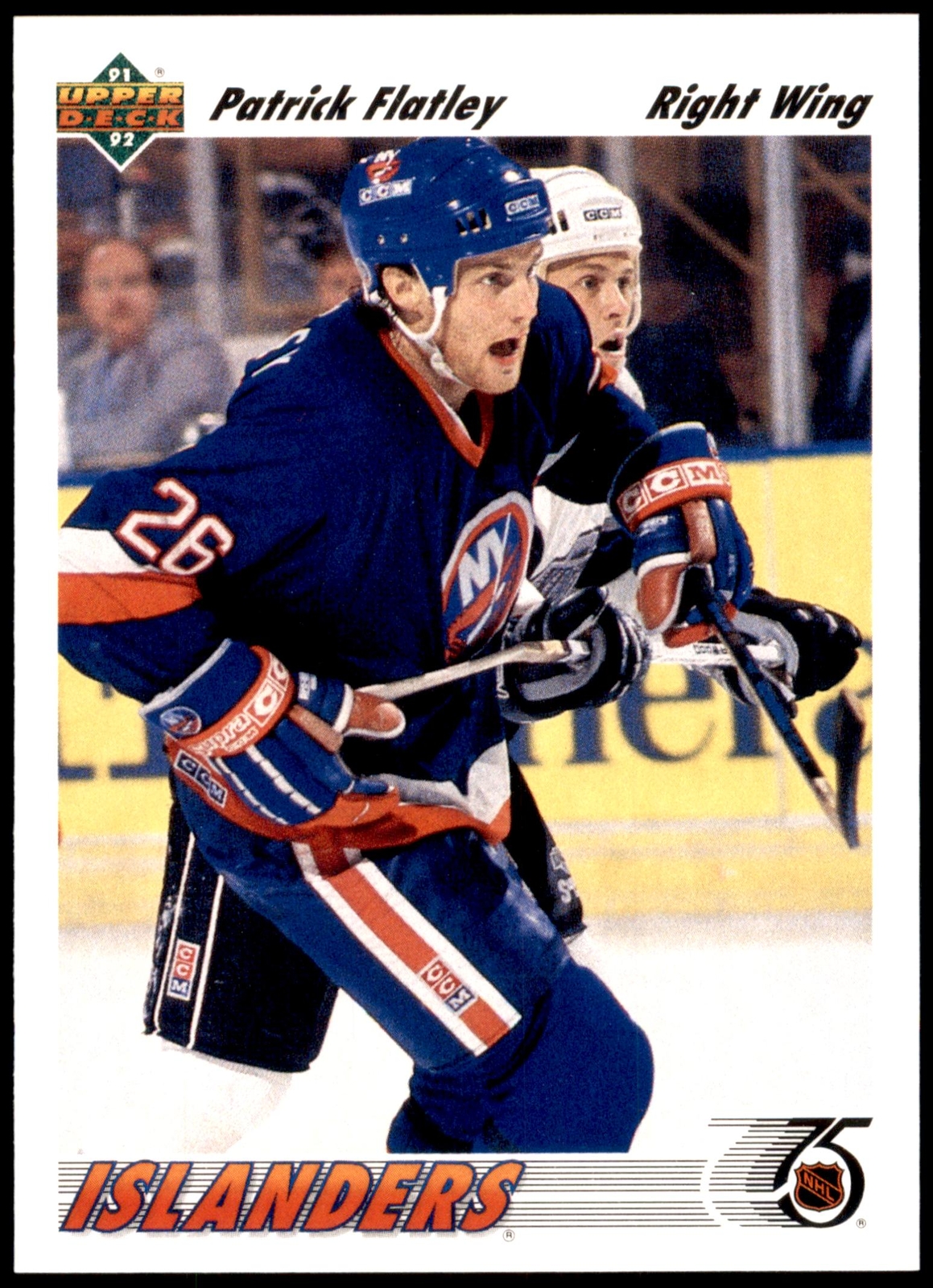 Patrick Flatley #226b 1991-92 Upper Deck