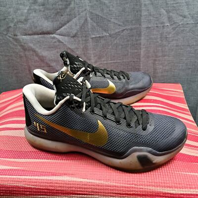 楓葉10 Nike Kobe 10 Low Nike iD (777411 992) Shoes Size 13 Black