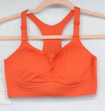 All in Motion Women's High Support Embossed Racerback Run Bra Orange Size XS