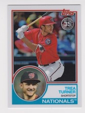 2018 Topps Baseball Series 2 1983 Refractor Silver Pack #87 Trea Turner