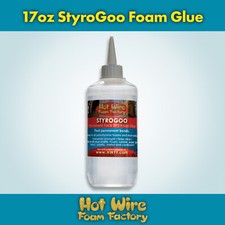 Hot Wire Foam Factory StyroGoo Foam-Safe Adhesive Glue For Styrofoam, EPS,  XPS