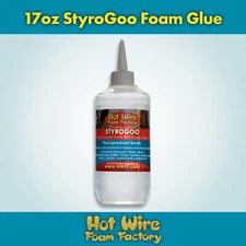 Hot Wire Foam Factory StyroGoo Foam-Safe Adhesive Glue For Styrofoam, EPS, & XPS