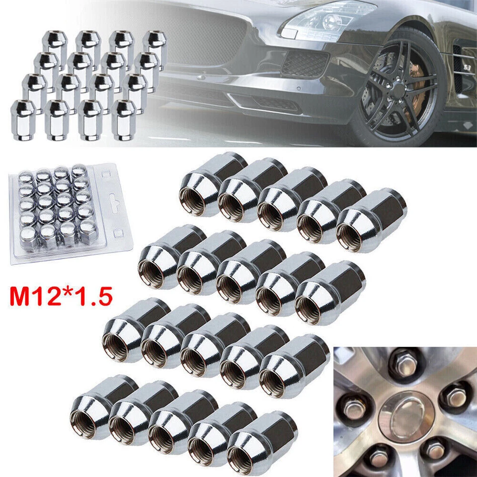 20 tuercas de rueda hexagonales de 19 mm hexagonales de 1,38" de alto para Honda Accord/CR-V 1999-2019 Foto 4 de 4