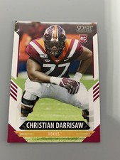 2021 Score Football Christian Darrisaw Minnesota Vikings Rookie Draft Pick #369