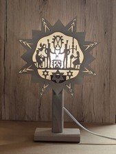 LED Fensterbild Ständerstern Advents Lichterbogen Beleuchtung Erzgebirge NEU