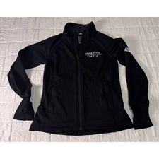 The North Face Full Zip Jacket Softshell Anderson Tuftex Black Size Small