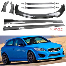 For Volvo C30 C40 C70 Carbon Fiber Front Bumper Lip Spoiler 86.6 Side Skirt Kit For Volvo C30 C40 C70 Carbon Fiber Front Bumper Lip Spoiler 86.6 Side Skirt Kit