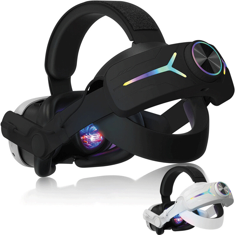 For Meta Oculus Quest 3 VR Headset LED RGB Elite Head Strap