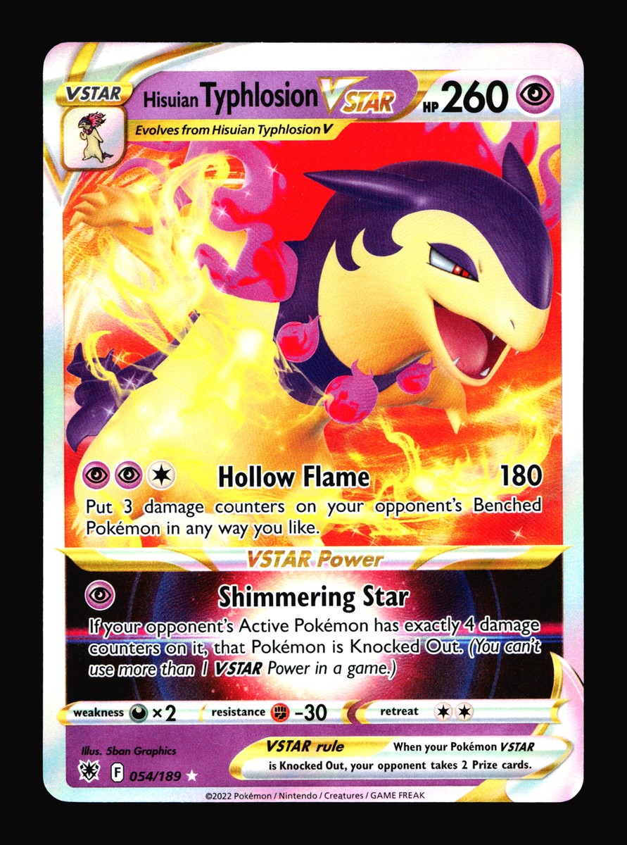 Hisuian Typhlosion VSTAR Astral Radiance #054/189 Ultra Rare