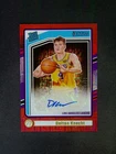 2024-25 Panini Donruss Dalton Knecht #259 RC Rated Rookie Auto Choice Red /99