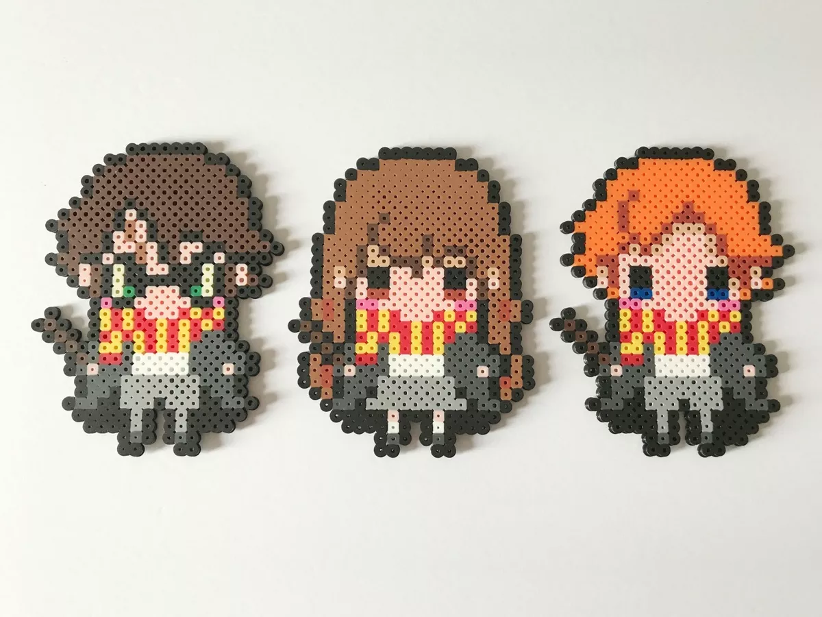 Harry Potter, Hermione Granger, Ron Weasley Perler Bead