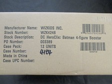 DC HEROCLIX 4-FIGURE BATMAN BOOSTER DISPLAY 12 BOOSTERS: NEW: WIZKIDS 