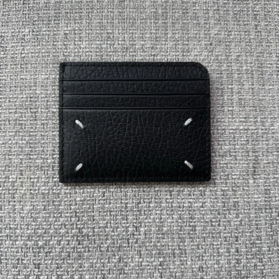 Cartera con tarjetero de cuero negro Maison Margiela Foto 3 de 4