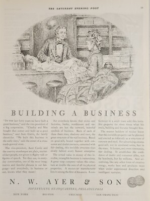 1924 Print Ad N.W. Ayer & Son Advertising Headquarters Store Philadelphia,PA