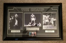 Muhammad Ali over Liston signed 3 Photo Montage / BONUS Angelo Dundee signature