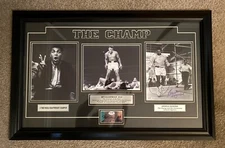 Muhammad Ali over Liston signed 3 Photo Montage / BONUS Angelo Dundee signature