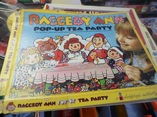 Vintage Colorforms Raggedy Ann Pop Up Tea Party