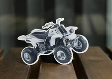 2006 White Yamaha Banshee ATV Vinyl Stickers / Decal / Graphics OEM