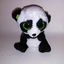 Ty Beanie Bamboo Panda Bear Black White Kids toy Collectors Plush Stuffed Animal