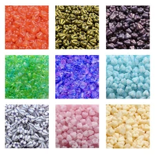 Rutkovsky 111-00240 Baby Bell Flower Pressed Beads Czech Glass 6x4mm 10g Pack