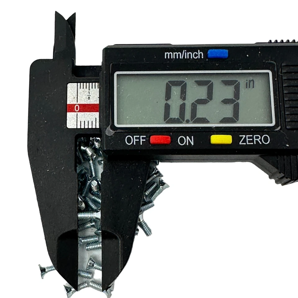 Tornillos de máquina Keystone Electronics 534-9555 de acero planos de 1/4" de longitud 2-56 roscas Foto 4 de 4