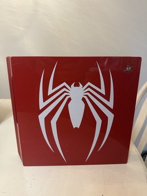 Sony PS4 Pro 1TB Spider-Man Limited Edition Console Amazing Red + Controller