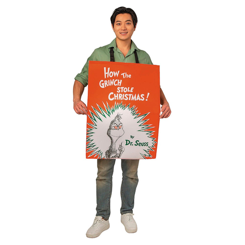 Dr. Seuss How the Grinch Stole Christmas Quick Change Book Cover Costume - Picture 1 of 4