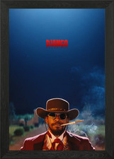 Quadro Django Unchained Frame Wall Art Poster Stampa su Tela