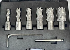 Stead & Fast 6-pieceAnnular Cutter Set 3/4" Shank  Cutting Depth 1”, Outsi