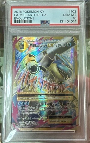 Pokémon TCG M Blastoise EX Full Art Mega Evolutions Holo Ultra Rare PSA 10