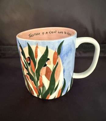 ANTHROPOLOGIE Maggie Stephenson Happiness Blooms Coffee Mug