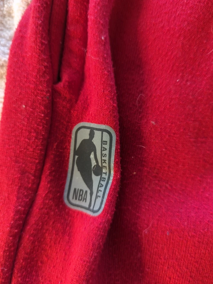NBA Logo Jogger Sweatpants Red White Basketball Kids Size Youth Small 8 - Image 3 of 4