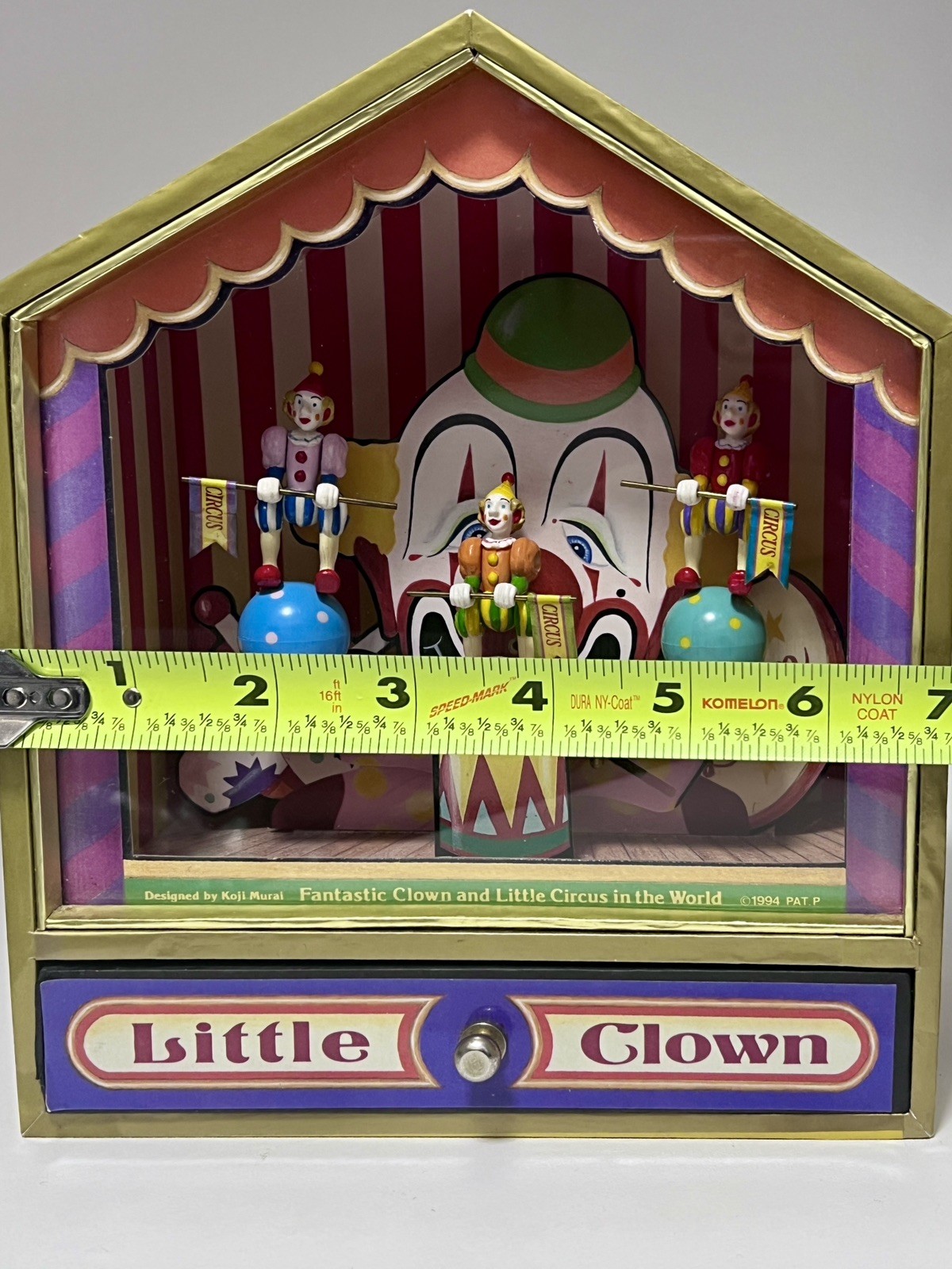 1994 Koji Murai Fantastic Little Clown - Circus SANKYO Animated Music Box Works