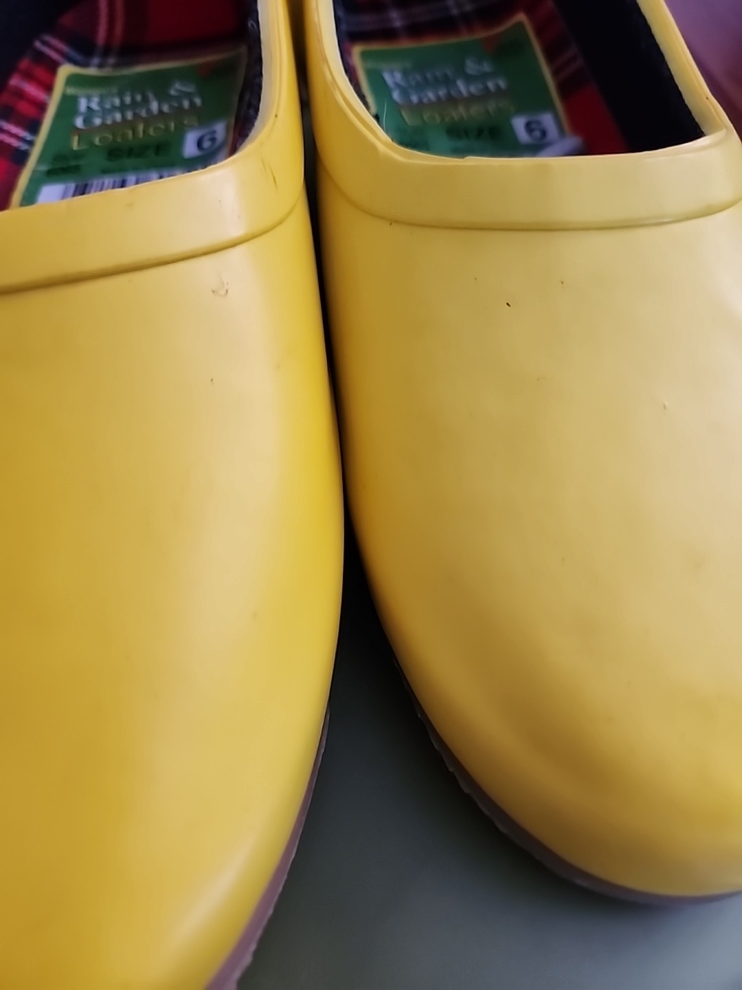 Garden Shoes Yellow Womens NWT Mid west loafers 6 shoes rain & garden 