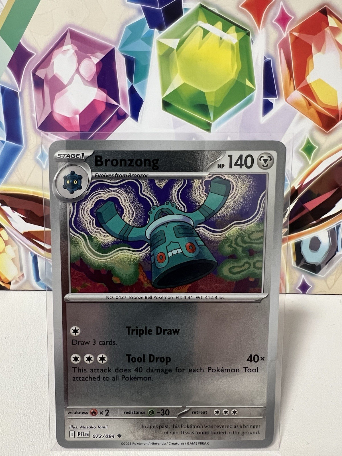 Bronzong 072/094 Uncommon Reverse Holo - Pokemon TCG Phantasmal Flames - NM